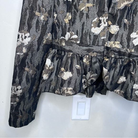 Bird by Juicy Couture Floral Jacquard Blazer Size XS NWT Mod Feminine - Picture 5 of 15